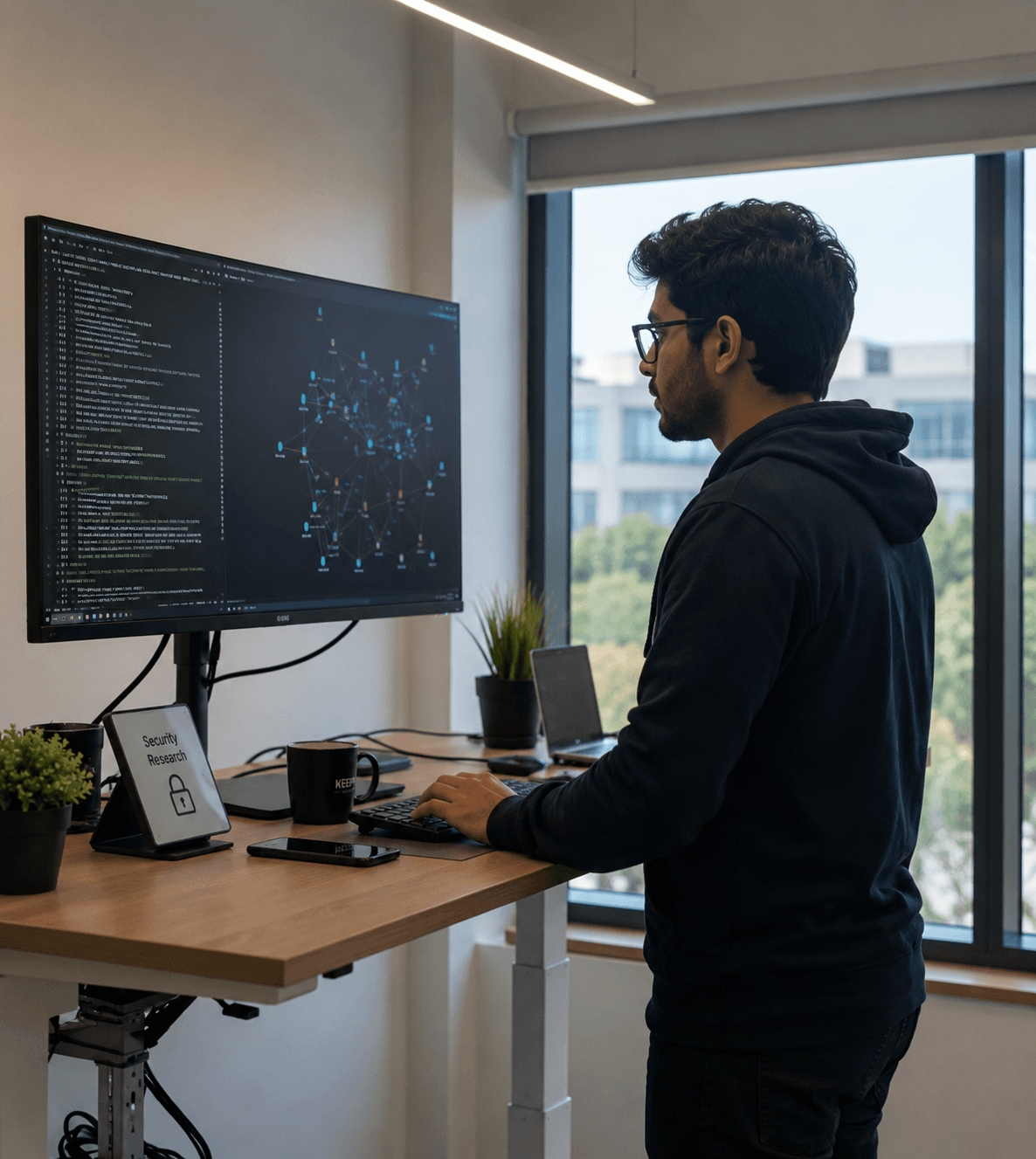 BluCypher security researcher analyzing attack graphs